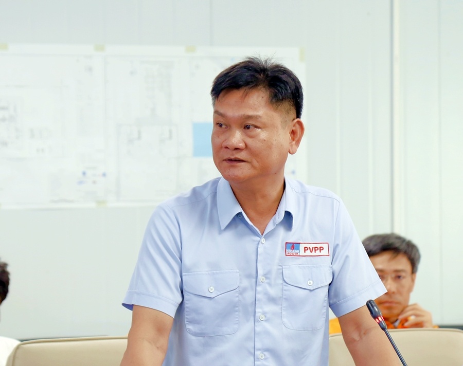 Tổng Giám đốc Petrovietnam Lê Ngọc Sơn làm việc tại Dự án Nhà máy điện Nhơn Trạch 3 và 4